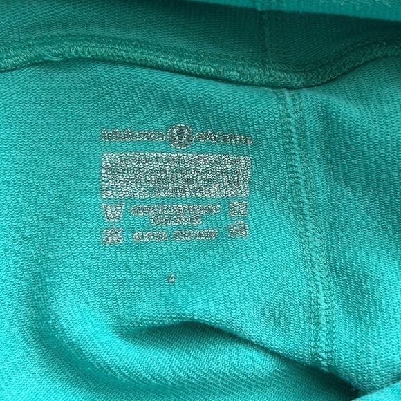 Lululemon Wide Leg Crop Turquoise Size 4 - Picture 10 of 13